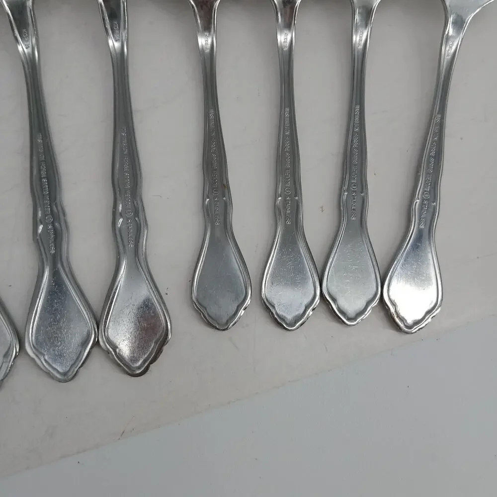10X Fks Bk Washington Forge SPRING MEADOW Stainless Flatware Table Forks Knives